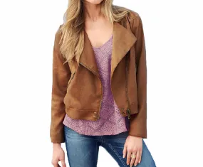 Stylish Women's Casual Jacket With Zipper