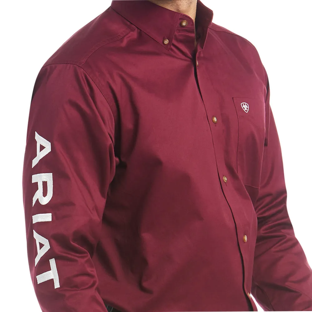 Team Logo Long Sleeve Button Up Shirt