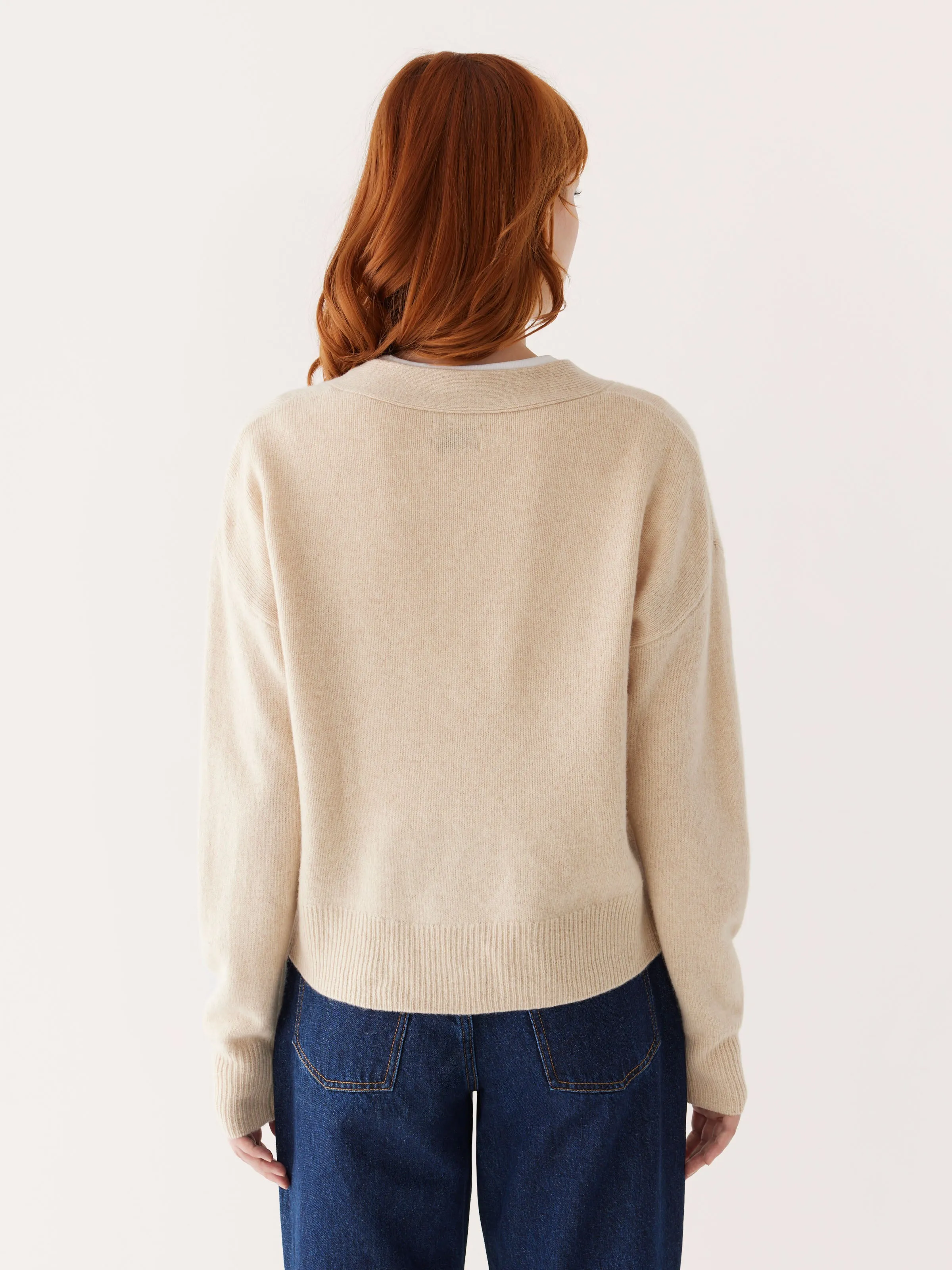 The Yak Wool Cardigan in Beige