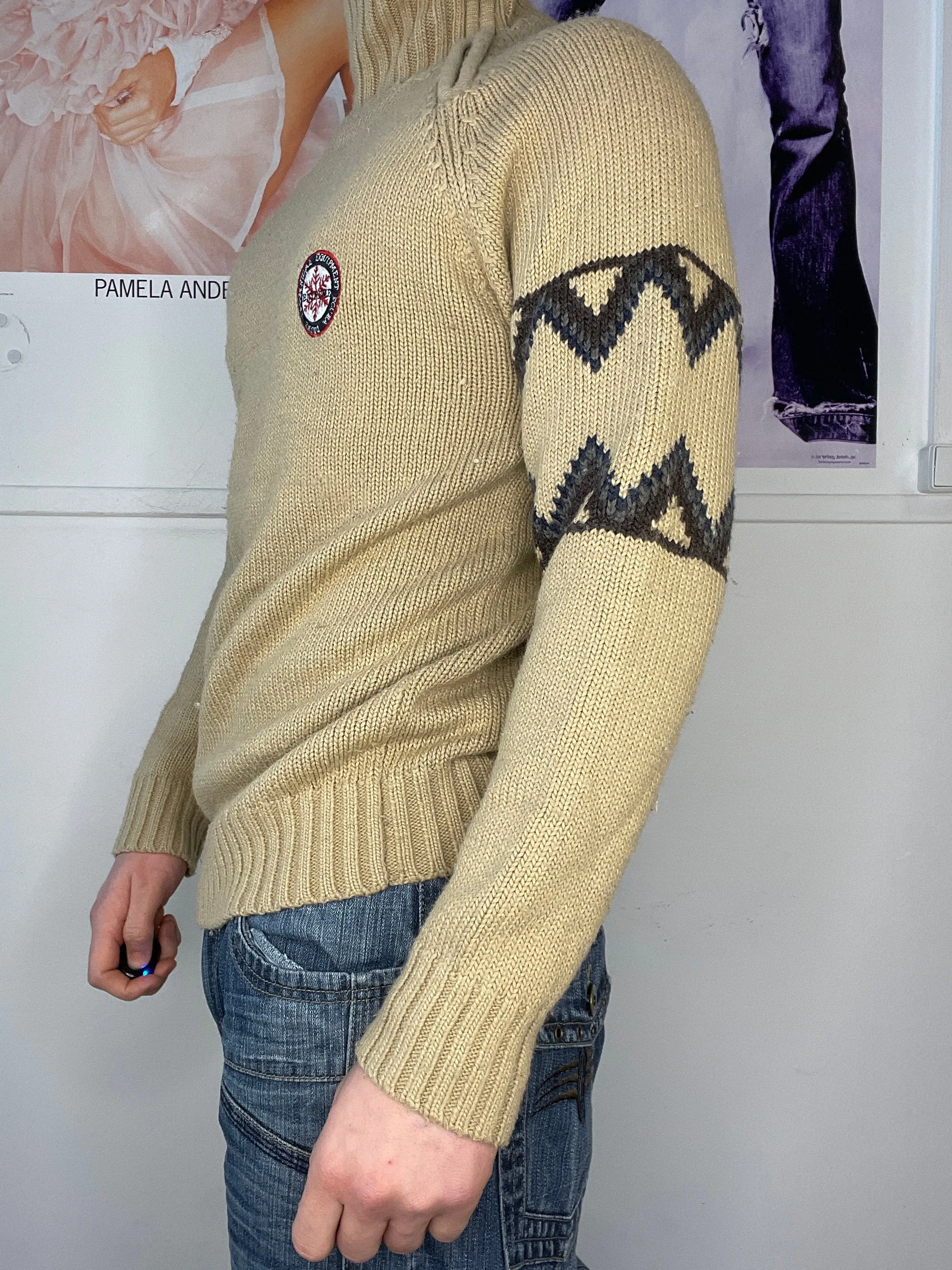 turtleneck knitwear detailed cozy jumper