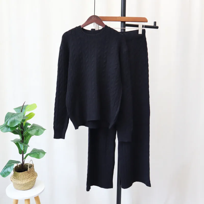 Twist Winter Cozy Knitwear Ensemble