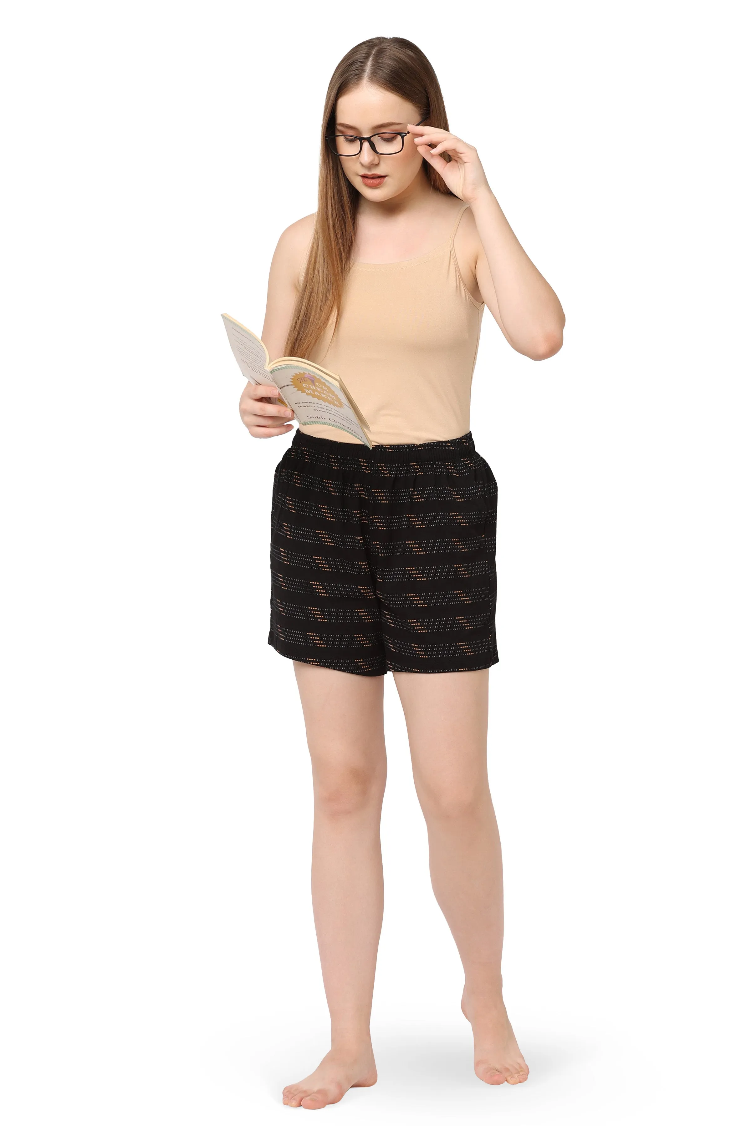 WOMEN'S STYLISH & COMFORTABLE CASUAL SHORTS WITH ZIP POCKETS