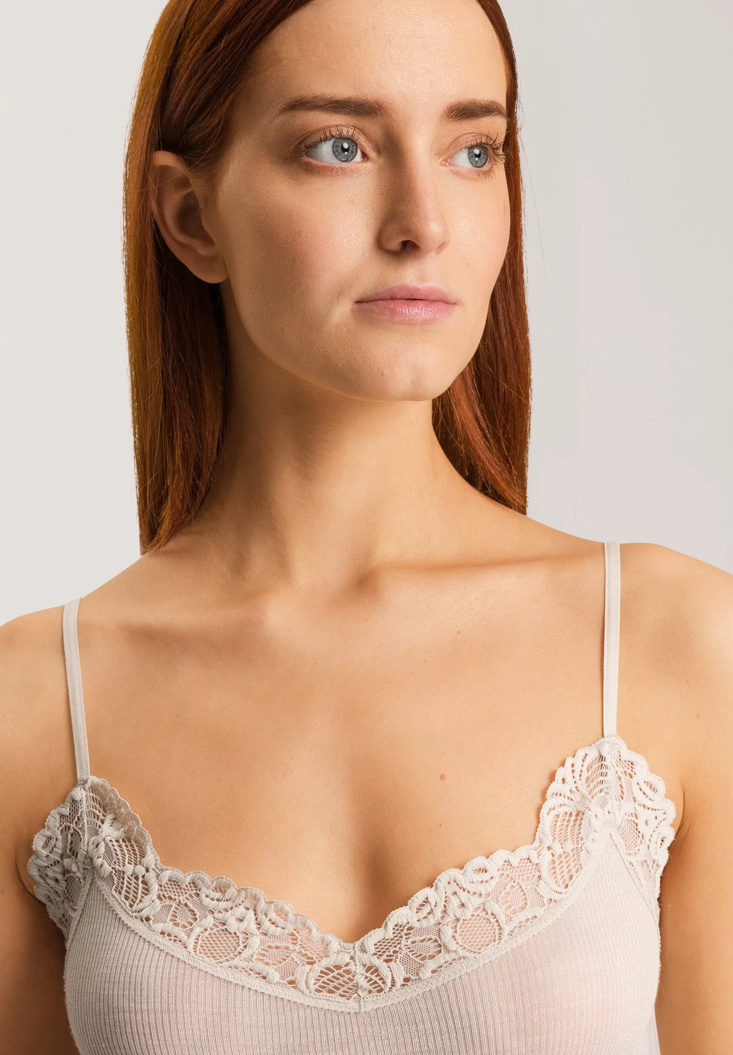 Woolen Lace Wool and Silk Camisole | Pumice 70911-2801