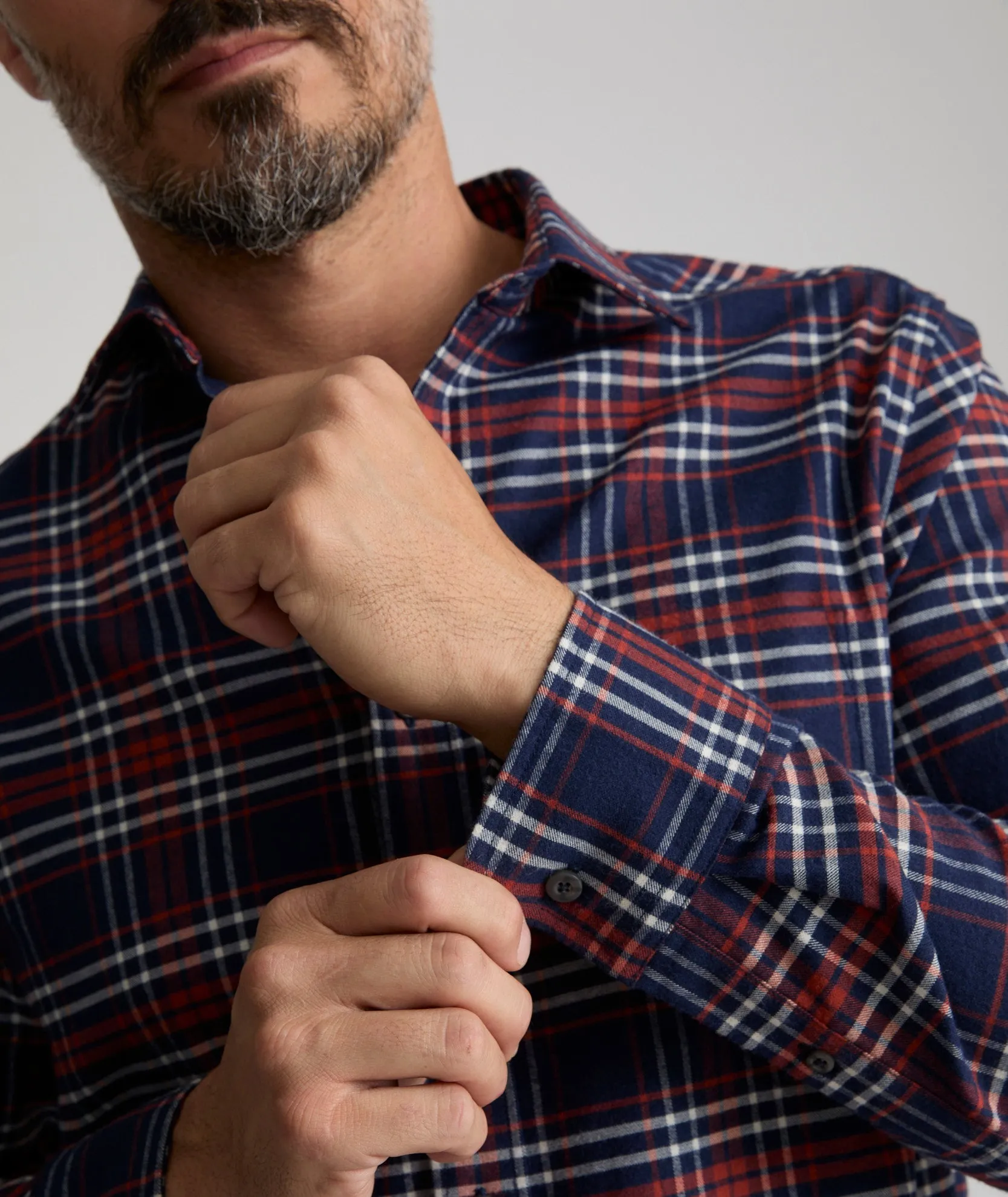 Wrinkle-Free Performance Flannel Trezari Shirt - FINAL SALE